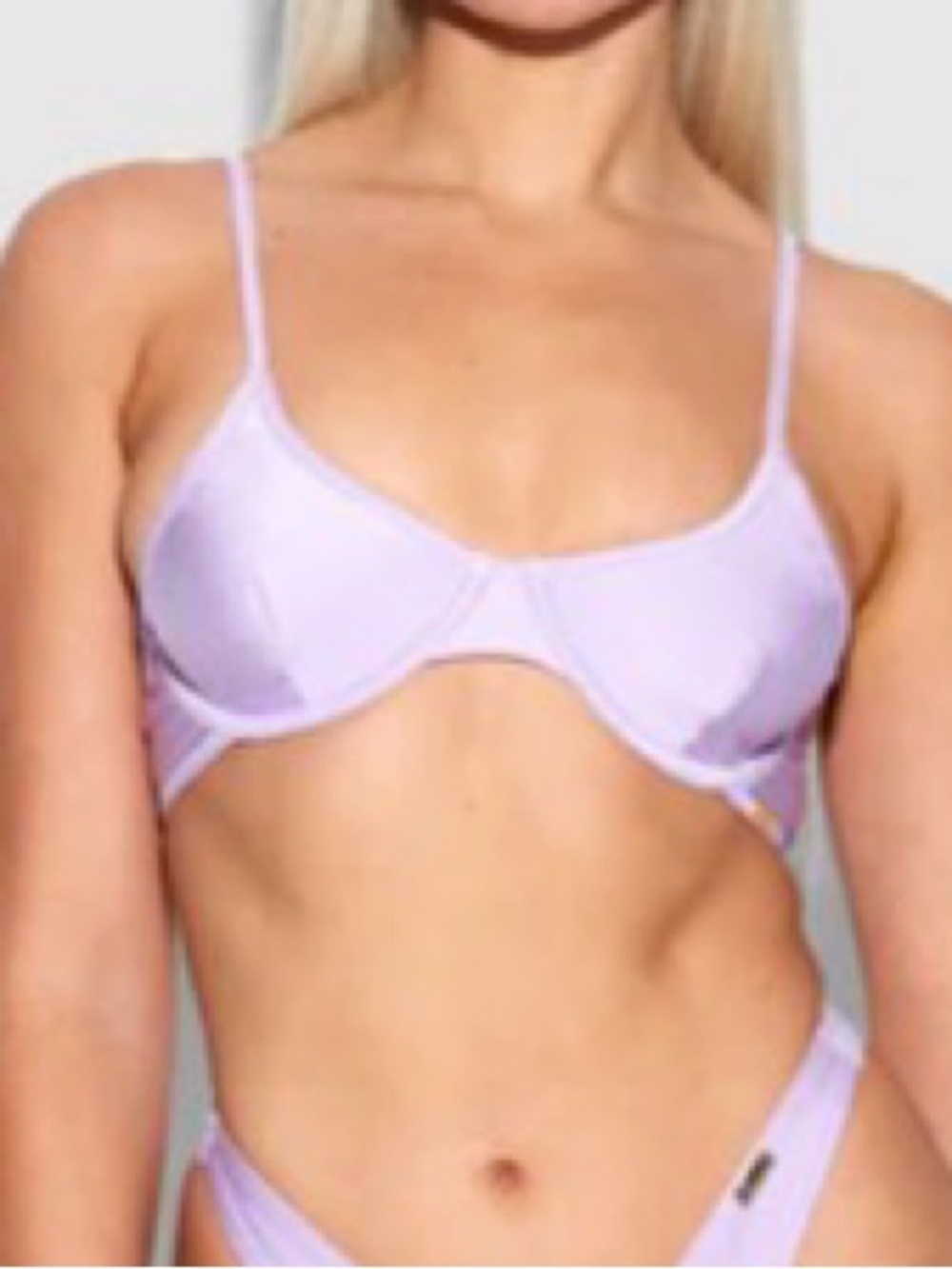 Fredrick’s of Hollywood Adjustable Asymmetric Strap Bikini Top